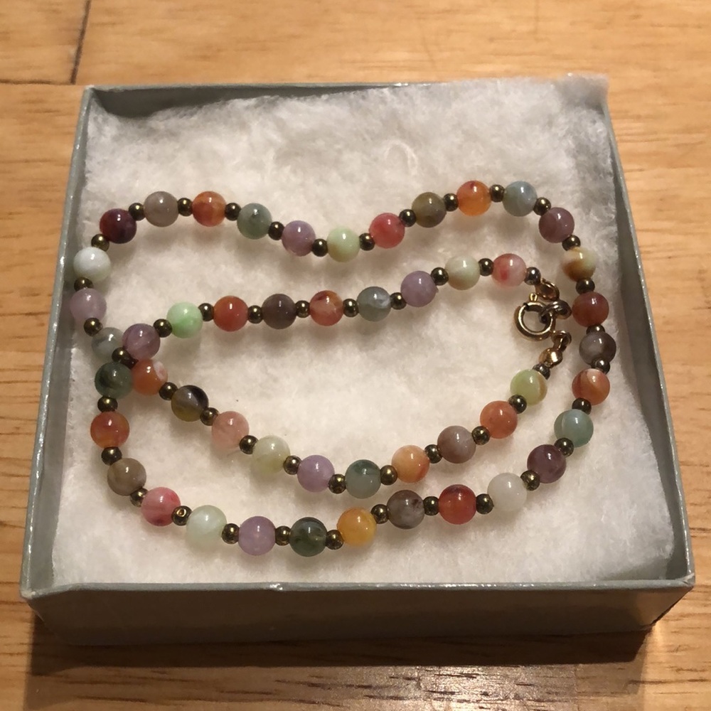 *SOLD elsewhere* - 16.5 inch Necklace with Multi-colored Stone Beads
